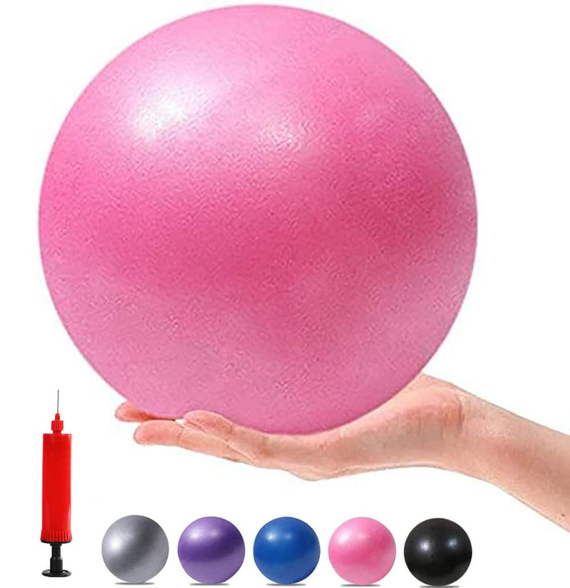 Mini Pilates Ball – Anti-Burst Small Exercise Ball for Core Strength, Balance, Yoga, Barre & Rehab Training (Portable Fitness Ball)