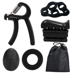 5-in-1 Hand Grip Strength Trainer Set – Finger, Wrist & Forearm Exerciser for Strength, Recovery & Flexibility
