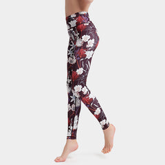 Women’s Printed Yoga Leggings – High Waist Moisture-Wicking Fitness Pants for Gym, Running & Everyday Wear