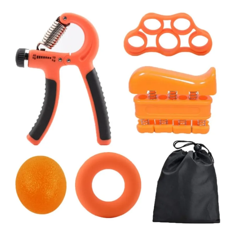 5-in-1 Hand Grip Strength Trainer Set – Finger, Wrist & Forearm Exerciser for Strength, Recovery & Flexibility